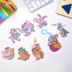 Cartoon Painting Keychain Craft Kit