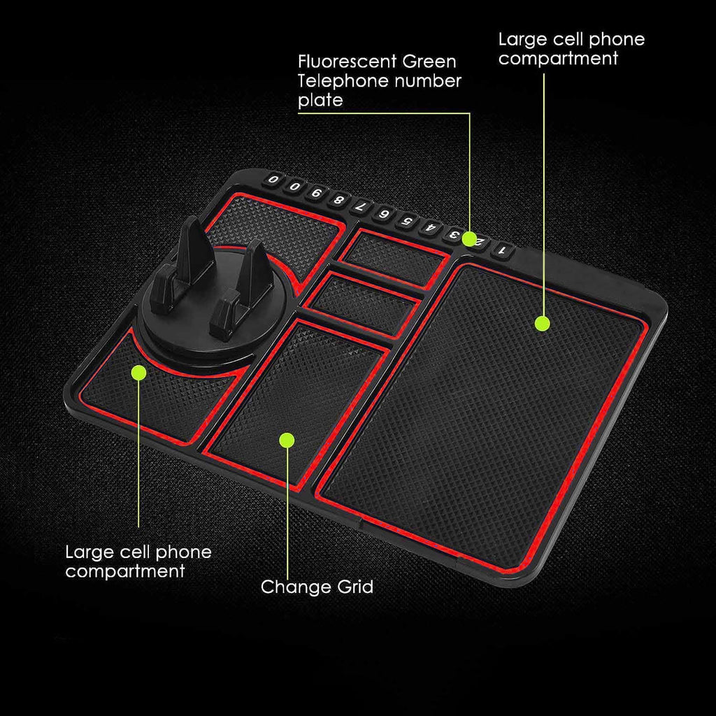 Car Dashboard Mat & Mobile Phone Holder Mount