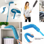 Adjustable Long Handle Microfiber Dust Brush – Foldable Ceiling & Appliance Cleaner