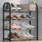 4 Layer Space‑saving Shoes Show Rack Folding Shoe Rack (1 Pc)