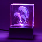 3D Mix Design LED Light Base With Speaker (1 Pc / B Grade)