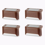 4-Piece Solar Waterproof Garden, Stair & Railing Lights