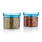 Air Tight & Unbreakable Kitchen Jar Set Food Storage Containers for Dry Fruits, Spices, Snacks, Pulses (2 Pcs Set)