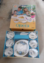 Versatile 9-piece pudding set.