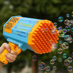69 Holes Big Rechargeable Powerful Machine Bubble Gun Toys for Kids Adults, Bubble Makers, Big Rocket Boom Bubble Blower Best Gifts