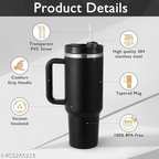 Premium 1200 ML Stainless Steel Vacuum Insulated Travel Mug With Straw And Handle