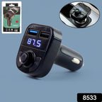 CAR-X8 Bluetooth FM Transmitter Kit with Dual USB Fast Charger